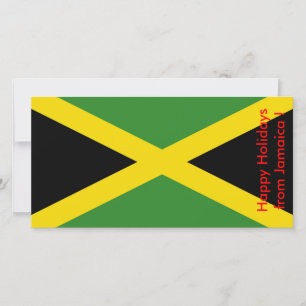 Prettige feestdagen Vlag van Jamaica, Feestdagenkaart