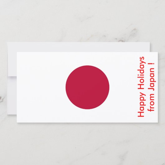 Prettige feestdagen Vlag van Japan, Feestdagenkaart (Voorkant)