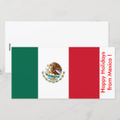 Prettige feestdagen Vlag van Mexico Feestdagenkaart (Voorkant / Achterkant)