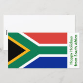 Prettige feestdagen Vlag van Zuid-Afrika, Feestdagenkaart (Voorkant / Achterkant)