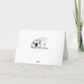 Prettige feestdagen Vliegtuig (Achterkant)