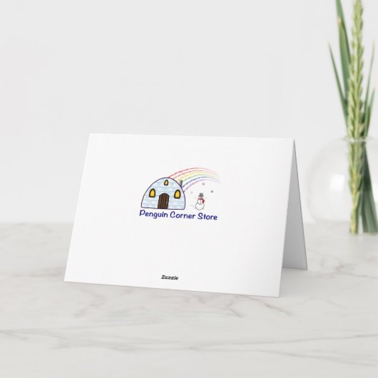 Prettige feestdagen Vliegtuig Kaart (Achterkant)