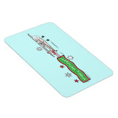 Prettige feestdagen Vliegtuig Magneet (Rechterzijde)