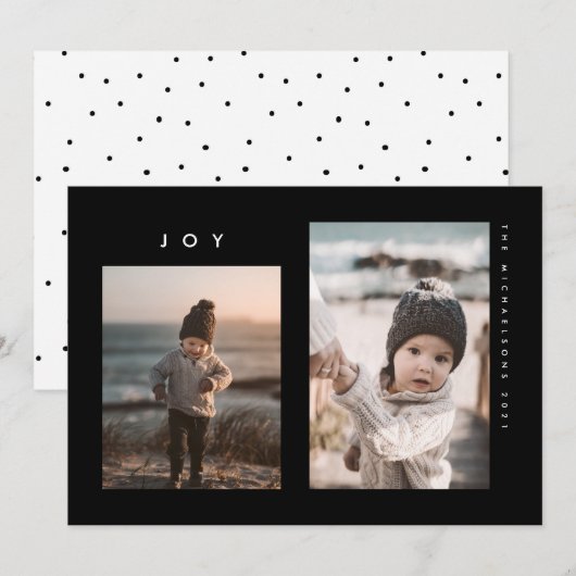 prettige feestdagen Voeg je familiefoto toe (Voorkant / Achterkant)