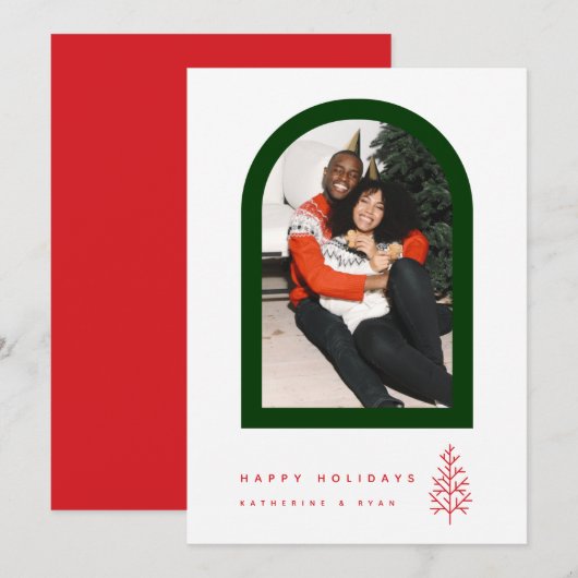 prettige feestdagen Voeg je foto toe (Voorkant / Achterkant)