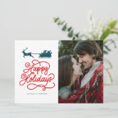 prettige feestdagen Voeg je foto toe (Staand voorkant)