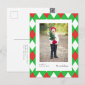 prettige feestdagen | Voeg uw foto-Briefkaart toe Briefkaart (Voorkant / Achterkant)