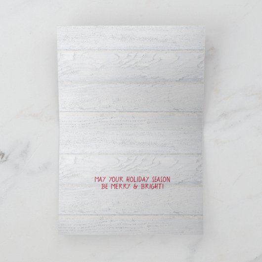 prettige feestdagen vogel kaart (Binnen)