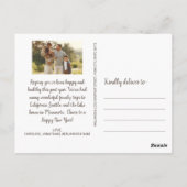 Prettige feestdagen Vogel thema Briefkaart (Achterkant)