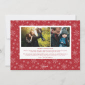 Prettige Feestdagen Volledige Foto Kerstkaart (Achterkant)