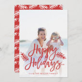 prettige feestdagen volledige foto met briefkaart (Voorkant / Achterkant)