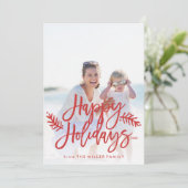 prettige feestdagen volledige foto met briefkaart (Staand voorkant)