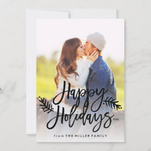 prettige feestdagen volledige foto met briefkaart