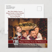 prettige feestdagen volledige kaartfoto met Cute S Briefkaart (Voorkant / Achterkant)