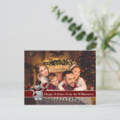 prettige feestdagen volledige kaartfoto met Cute S Briefkaart (Staand voorkant)