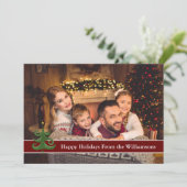 prettige feestdagen volledige kaartfoto met modern feestdagenkaart (Staand voorkant)