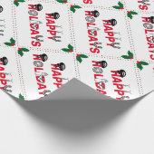 Prettige feestdagen Voor fietser Cadeaupapier (Hoek)