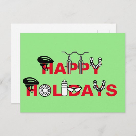 Prettige Feestdagen Voor Wielrenners  (Voorkant / Achterkant)