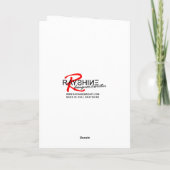 prettige feestdagen | Vrede en liefde | Poinsettia (Achterkant)