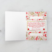 prettige feestdagen | Vrede en liefde | Poinsettia (Binnen)