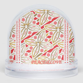 prettige feestdagen | Vrede en liefde | Poinsettia Sneeuwbol