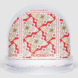 prettige feestdagen | Vrede en liefde | Poinsettia Sneeuwbol