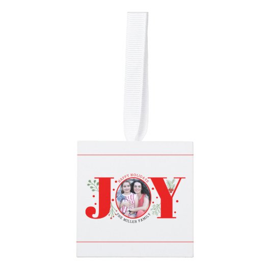 Prettige feestdagen Vreugde en bessen Decoratie (Voorkant)