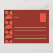 Prettige feestdagen Vreugde: Met Liefde & Gelach Briefkaart (Achterkant)