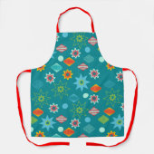 prettige feestdagen | Vroege kerstretro Schort (Voorkant)