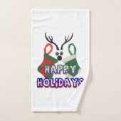 Prettige feestdagen Vrolijk & helder: gezegend Bad Handdoek (Handdoek)