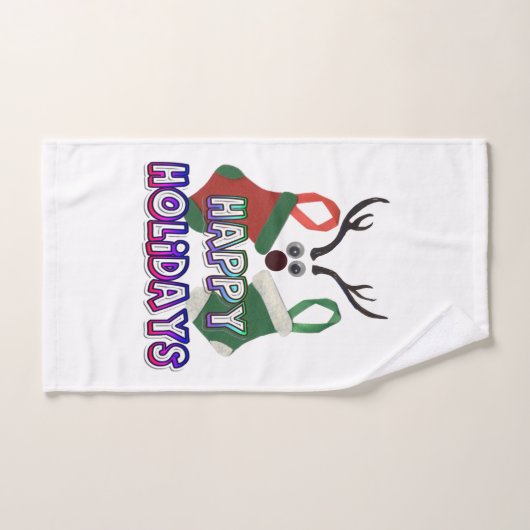 Prettige feestdagen Vrolijk & helder: gezegend Bad Handdoek (Handdoek)