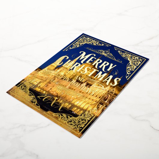 Prettige feestdagen Vrolijk kerstfeest (Gedraaid)