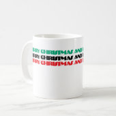 PRETTIGE FEESTDAGEN VROLIJK KERSTFEEST EN! KOFFIEMOK (Voorkant links)