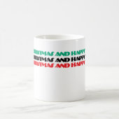 PRETTIGE FEESTDAGEN VROLIJK KERSTFEEST EN! KOFFIEMOK (Center)