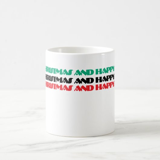 PRETTIGE FEESTDAGEN VROLIJK KERSTFEEST EN! KOFFIEMOK (Center)