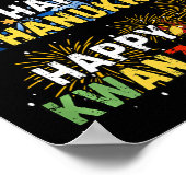 Prettige feestdagen Vrolijk kerstfeest Happy Hanuk Poster (Hoek)