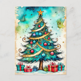 Prettige feestdagen - Vrolijk kerstfeest, iedereen Briefkaart