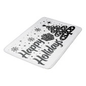 Prettige feestdagen Vrolijk Kerstfeest Lelijke X-m Badmat (Gekanteld)