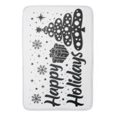 Prettige feestdagen Vrolijk Kerstfeest Lelijke X-m Badmat (Voorkant Verticaal)