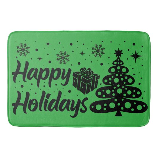 Prettige feestdagen Vrolijk Kerstfeest Lelijke X-m Badmat (Voorkant)