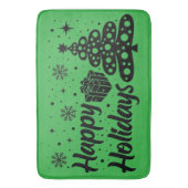 Prettige feestdagen Vrolijk Kerstfeest Lelijke X-m Badmat (Voorkant Verticaal)