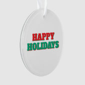 Prettige feestdagen Vrolijk kerstfeest Ornament (voorkant)