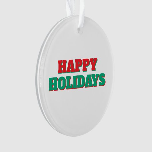 Prettige feestdagen Vrolijk kerstfeest Ornament (voorkant)