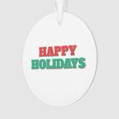 Prettige feestdagen Vrolijk kerstfeest Ornament (voorkant)