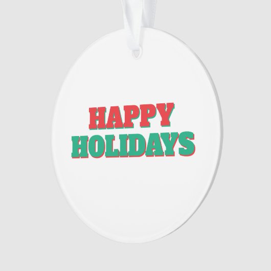 Prettige feestdagen Vrolijk kerstfeest Ornament (voorkant)