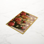 Prettige feestdagen Vrolijk kerstfeest, rode Ornam (Gedraaid)