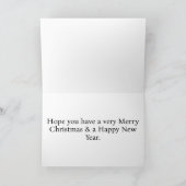 Prettige feestdagen Vrolijk kerstfeest Xmas Kaart (Binnen)