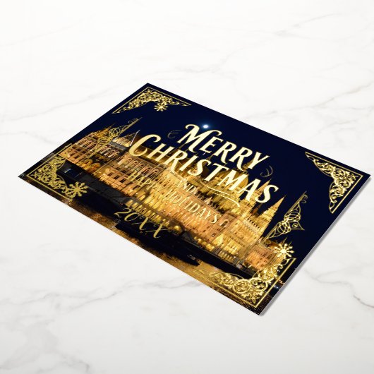 Prettige feestdagen Vrolijk kerstjaar (Gedraaid)