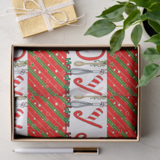 Prettige feestdagen Vrolijk kerstpapier Tissuepapier (Geschenk)