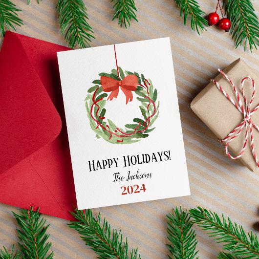 Prettige feestdagen Vrolijke Kerstkrans Gevouwen K